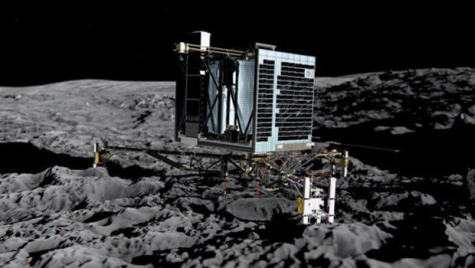 Rosetta spacecraft landed on comet 67P