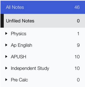 Sample of the various subject dividers one can create.