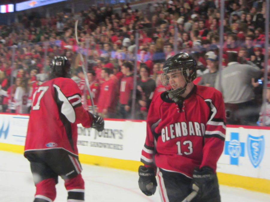 Senior+defenseman+Ryan+Newell+takes+a+pregame+skate+before+the+2017+Illinois+State+High+School+Championship+game+at+the+United+Center+in+Chicago%2C+IL+on+March+17%2C+2017+%28Photo+by+Greg+Kozlick%29.