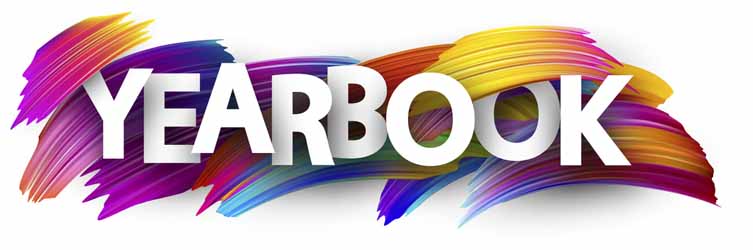 Yearbook+sign.+Colorful+brush+design.+Vector+background.