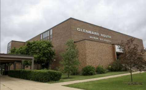 Pictured is a view of the front of Glenbard South, Image from Daily Herald website 