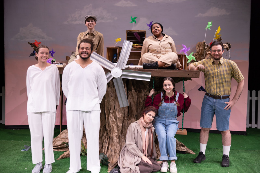 The cast of “When She Had Wings.” Front Row: Grace Rolston, Xander Mills, Alina Dukala, Danielle Allaway, Robert West Back Row: Jules Henry, Aniyah Nelson.