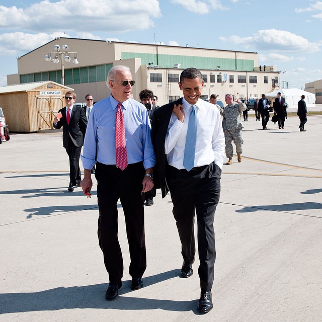 Joe Biden with former president Barack Obama in 2015.

SOURCE: Wikipedia Commons: https://commons.wikimedia.org/wiki/File:Joe_Biden_and_Barack_Obama_walking.jpg