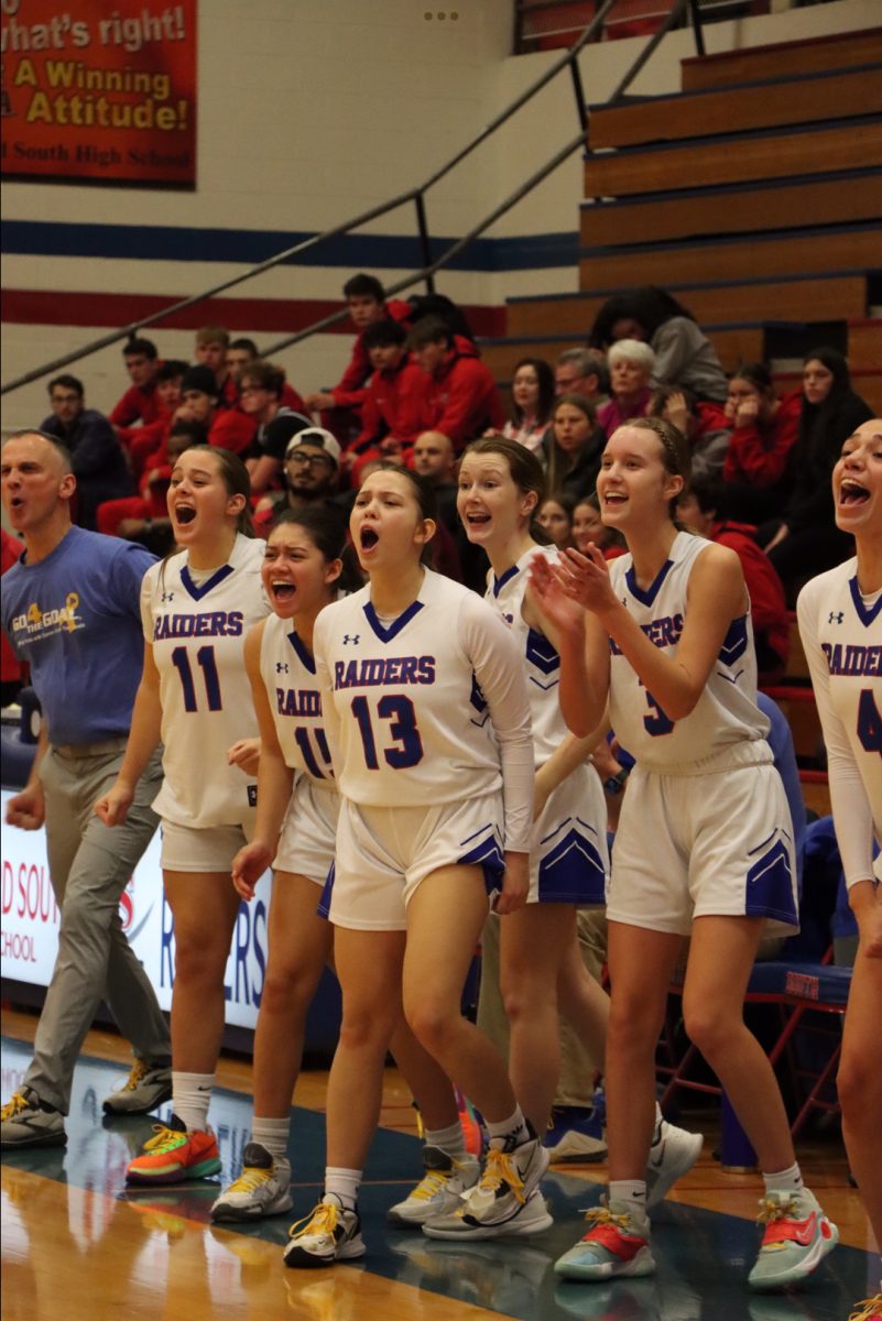“My favorite pictures are the ones from our crazy bench! It really captures how much everyone supports each other whether it’s on or off the court.” Said Mizwicki. Source: Allie Mizwicki
