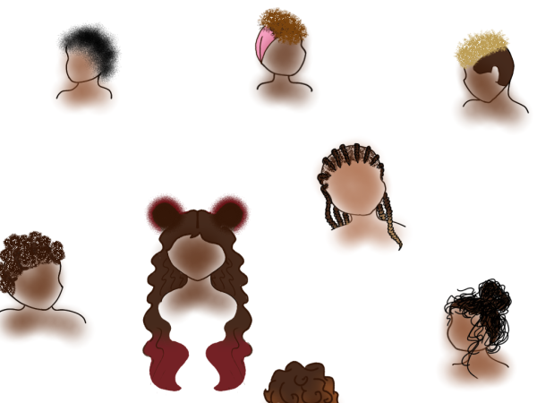 Various hairstyles of the Black community - Illustrator: Asma Irfanullah