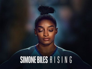 The cover of the documentary "Simone Biles Rising" (Source: Rotten Tomatoes)
 