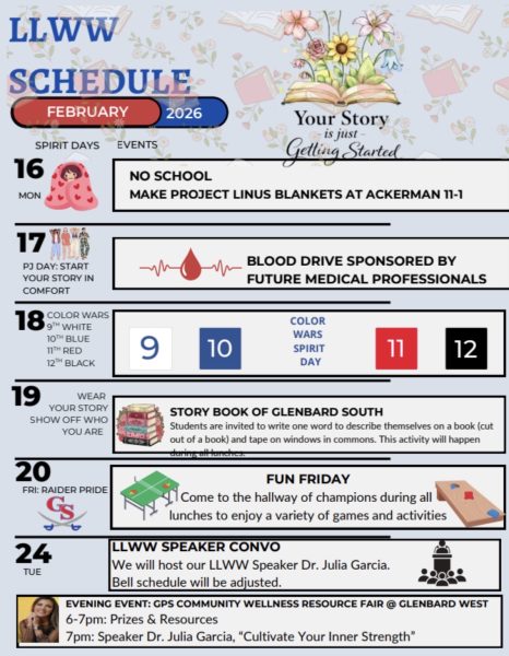 Live Life Well Week Schedule.